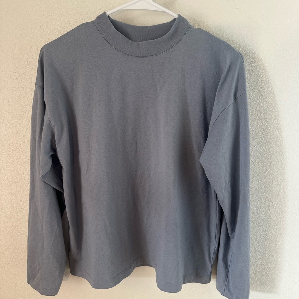 Muji Gray Long Sleeve Tee